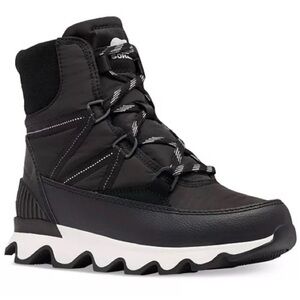 NWT- 100% Authentic Womens Sorel Kinetic™ Sport Lace-Up Waterproof Boots - Black